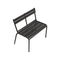 Luxembourg Kid Bench  option Liquorice (Textured)