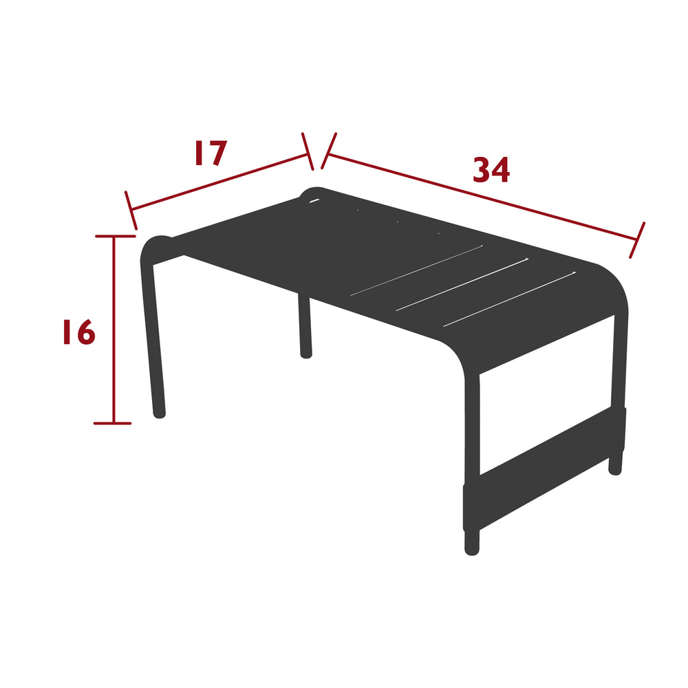 Luxembourg Low Outdoor Table/Footrest