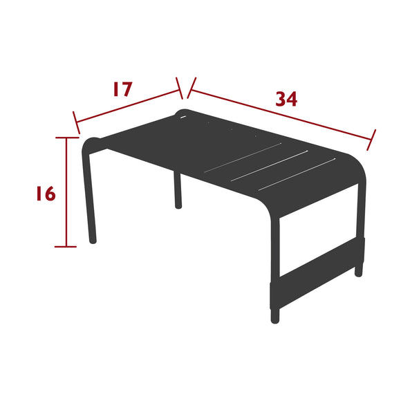 Luxembourg Low Outdoor Table/Footrest