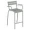 Luxembourg Stool with Arms (Set of 2)  option Lapilli Grey (Textured)