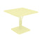 Luxembourg Pedestal Table  option Frosted Lemon (Textured)