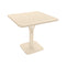 Luxembourg Pedestal Table  option Latte Beige (Textured)