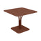 Luxembourg Pedestal Table  option Red Ochre (Textured)