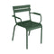 Luxembourg STEEL Armchair (Set of 2)  option Cedar Green (Textured)