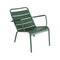 Luxembourg Low STEEL Armchair (Set of 2)  option Cedar Green (Textured)