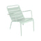 Luxembourg Low STEEL Armchair (Set of 2)  option Ice Mint (Textured)