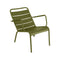 Luxembourg Low STEEL Armchair (Set of 2)  option Pesto (Textured)