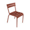 Luxembourg STEEL Side Chair (Set of 2)  option Red Ochre (Textured)