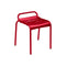 Luxembourg Stool  option Chili Red (Textured)