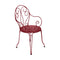 Montmartre Armchair (Set of 2)  option Chili Red (Textured)