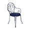 Montmartre Armchair (Set of 2)  option Deep Blue (Textured)