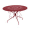 Montmartre Perforated Table  option Chili Red (Textured)