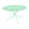 Montmartre Perforated Table  option Opaline Green (Textured)