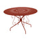 Montmartre Perforated Table  option Red Ochre (Textured)