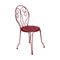 Montmartre Side Chair (Set of 2)  option Chili Red (Textured)