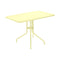 Petale Folding Table  option Frosted Lemon (Textured)