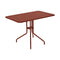 Petale Folding Table  option Red Ochre (Textured)