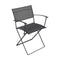 Plein Air Armchair (Set of 2)  option Anthracite (Speckled Textured) - Stereo Fabric