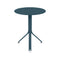 Resto Round Cafe Table  option Acapulco Blue (Textured)