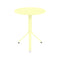 Resto Round Cafe Table  option Frosted Lemon (Textured)