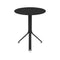 Resto Round Cafe Table  option Liquorice (Textured)