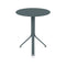 Resto Round Cafe Table  option Storm Grey (Speckled Textured)