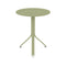 Resto Round Cafe Table  option Willow Green (Speckled Textured)