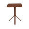 Resto Square Cafe Table  option Red Ochre (Textured)