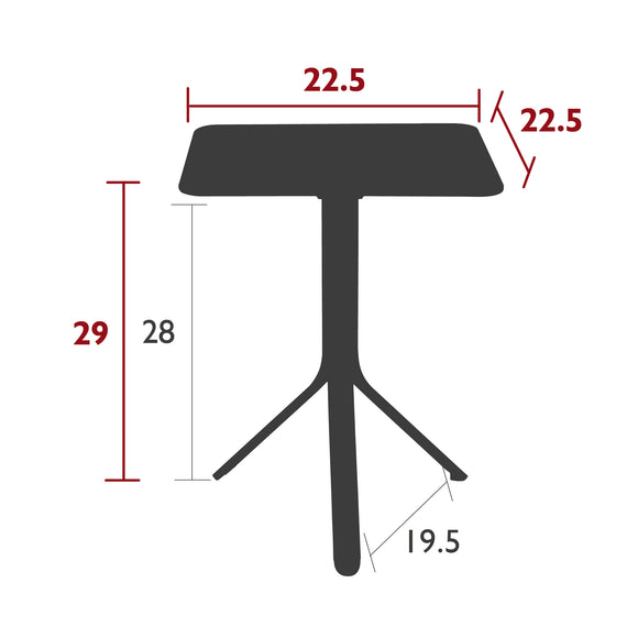 Resto Square Cafe Table