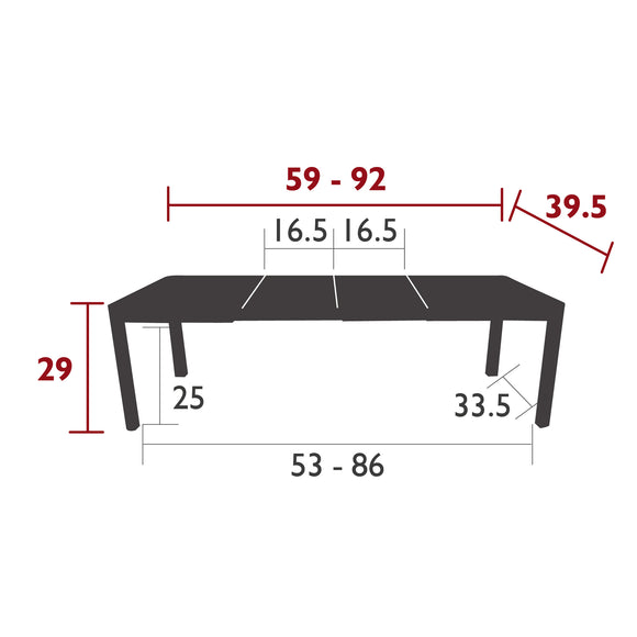 Ribambelle Extendable Outdoor Dining Table