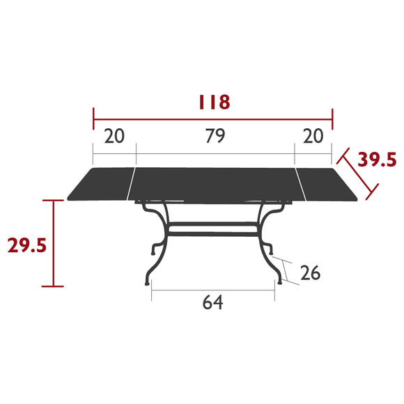 Romane Extendable Outdoor Dining Table