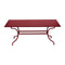 Romane Rectangular Dining Table  option Chili Red (Textured)