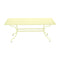 Romane Rectangular Dining Table  option Frosted Lemon (Textured)