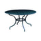 Romane Round Dining Table  option Acapulco Blue (Textured)