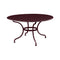 Romane Round Dining Table  option Black Cherry (Textured)