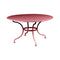 Romane Round Dining Table  option Chili Red (Textured)