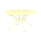 Romane Round Dining Table  option Frosted Lemon (Textured)