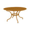 Romane Round Dining Table  option Gingerbread (Textured)