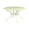 Romane Round Dining Table  option Willow Green (Speckled Textured)