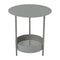 Salsa Pedestal Table  option Lapilli Grey (Textured)
