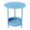Salsa Outdoor Pedestal Table  option Maya Blue (Textured)