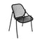 Sixties Stackable Chair (Set of 2)  option Liquorice (Textured)