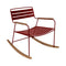 Surprising Rocking Chair  option Chili Red (Textured)