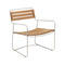 Surprising Teak Low Armchair  option Clay Grey (Textured)