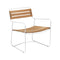 Surprising Teak Low Armchair  option Cotton (Textured)