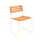 Surprising Teak Side Chair (Set of 2)  option Frosted Lemon (Textured)