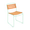 Surprising Teak Side Chair (Set of 2)  option Opaline Green (Textured)