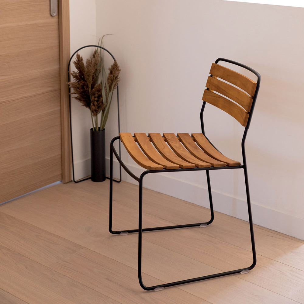 Surprising Teak Side Chair (Set of 2)