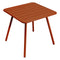 Luxembourg Square Outdoor Dining Table  option Candied Orange