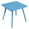 Luxembourg Square Outdoor Dining Table  option Maya Blue